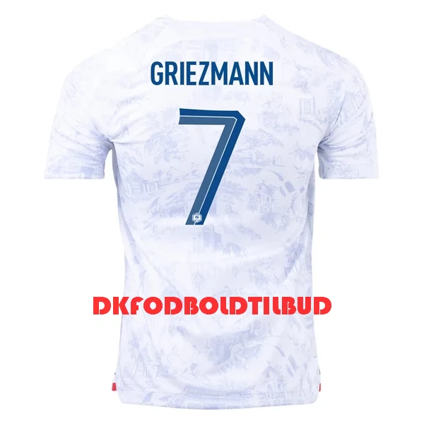 Frankrig Griezmann 7 Fodboldtrøje Herre Udebane VM 2022