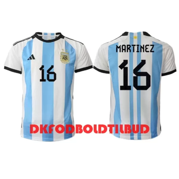 Argentina Lisandro Martinez 16 Fodboldtrøje Herre Hjemmebane VM 2022