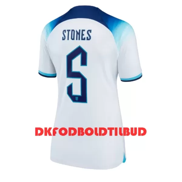 England John Stones 5 Fodboldtrøje Dame Hjemmebane VM 2022