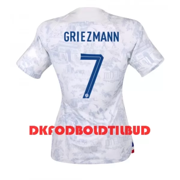 Frankrig Antoine Griezmann 7 Fodboldtrøje Dame Udebane VM 2022