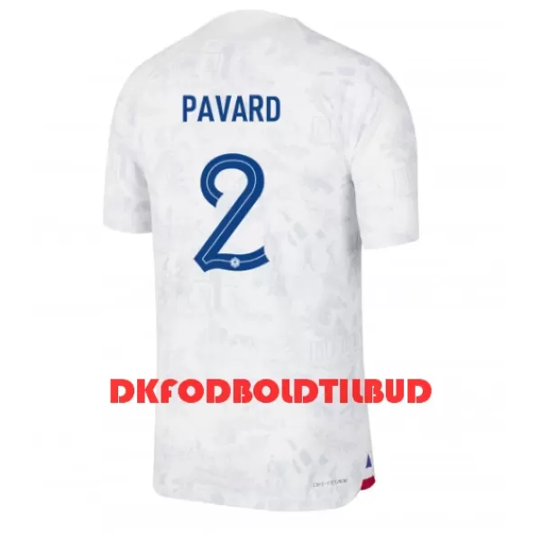 Frankrig Benjamin Pavard 2 Fodboldtrøje Herre Udebane VM 2022