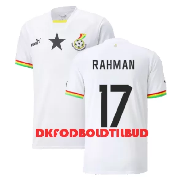 Ghana Baba Rahman 17 Fodboldtrøje Herre Hjemmebane VM 2022