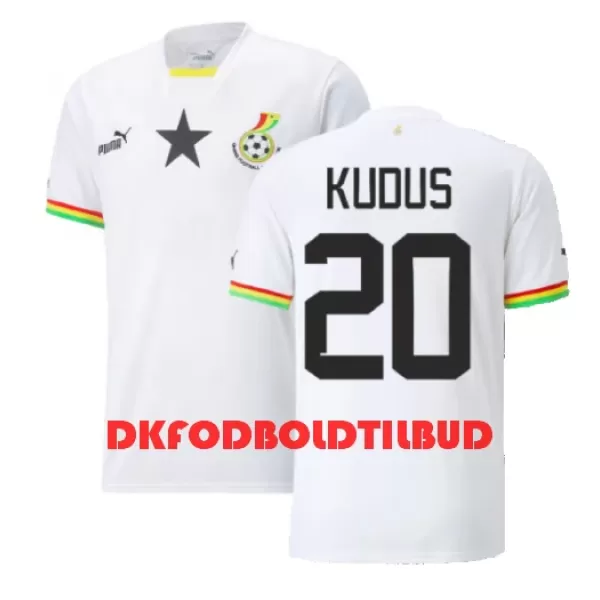 Ghana Mohammed Kudus 20 Fodboldtrøje Herre Hjemmebane VM 2022