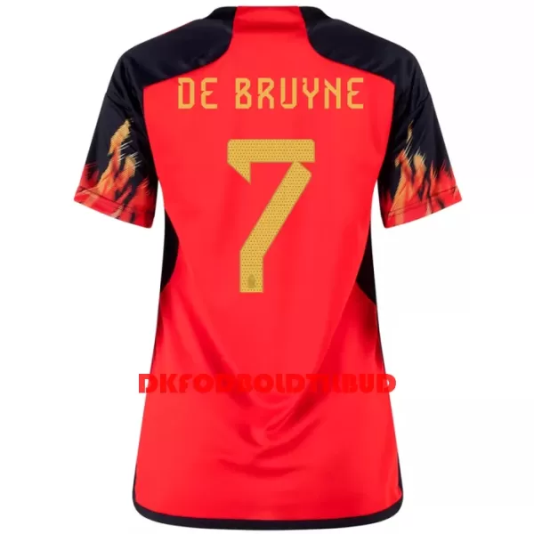 Belgien DE BRUYNE 7 Fodboldtrøje Dame Hjemmebane VM 2022