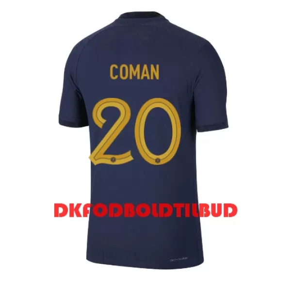 Frankrig Kingsley Coman 20 Fodboldtrøje Herre Hjemmebane VM 2022