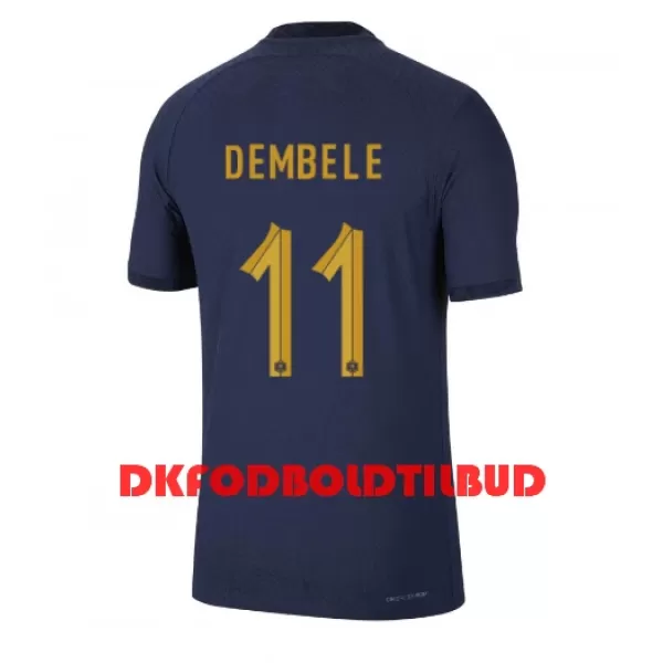 Frankrig Ousmane Dembele 11 Fodboldtrøje Herre Hjemmebane VM 2022