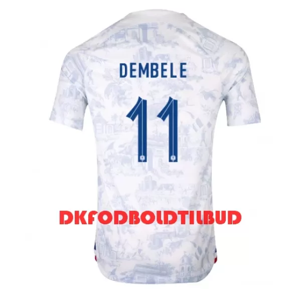 Frankrig Ousmane Dembele 11 Fodboldtrøje Herre Udebane VM 2022