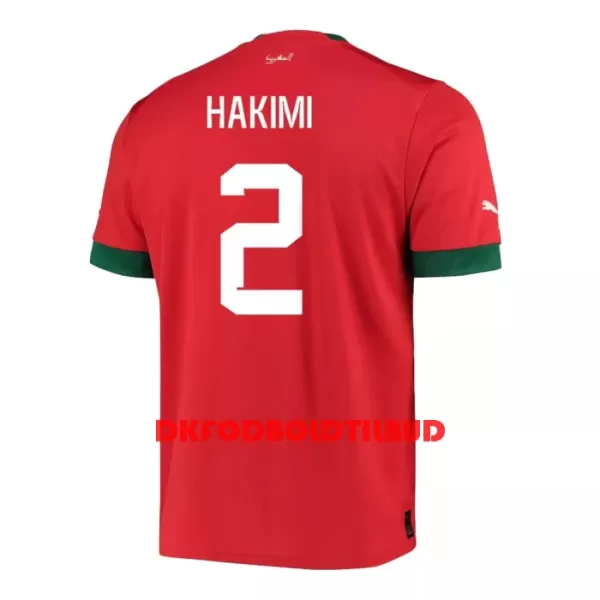 Marokko HAKIMI 2 Fodboldtrøje Herre Hjemmebane VM 2022