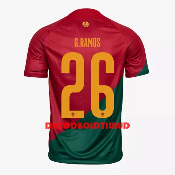 Portugal G. RAMOS 26 Fodboldtrøje Herre Hjemmebane VM 2022