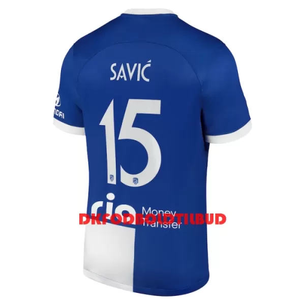 Atlético Madrid Savic 15 Fodboldtrøje Herre Udebane 23/24