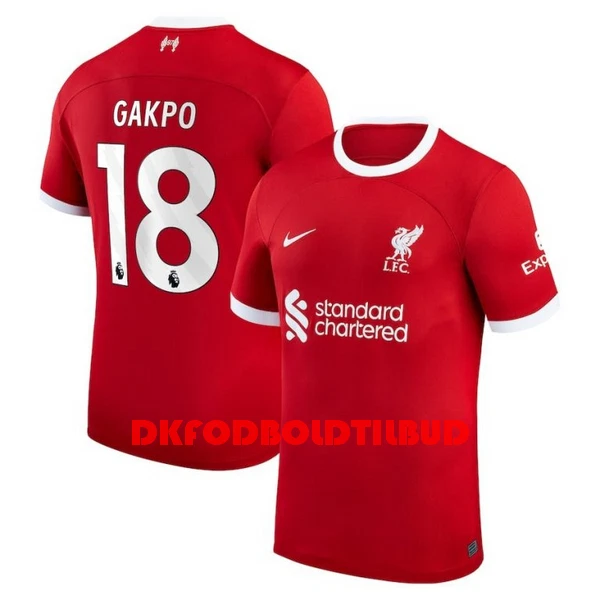 Liverpool Gakpo 18 Fodboldtrøje Herre Hjemmebane 23/24