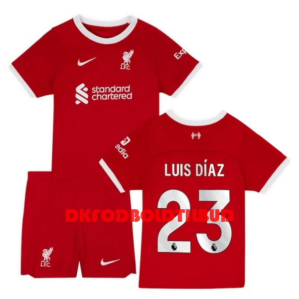 Liverpool Luis Díaz 23 Fodboldtrøje Børn Hjemmebane 23/24