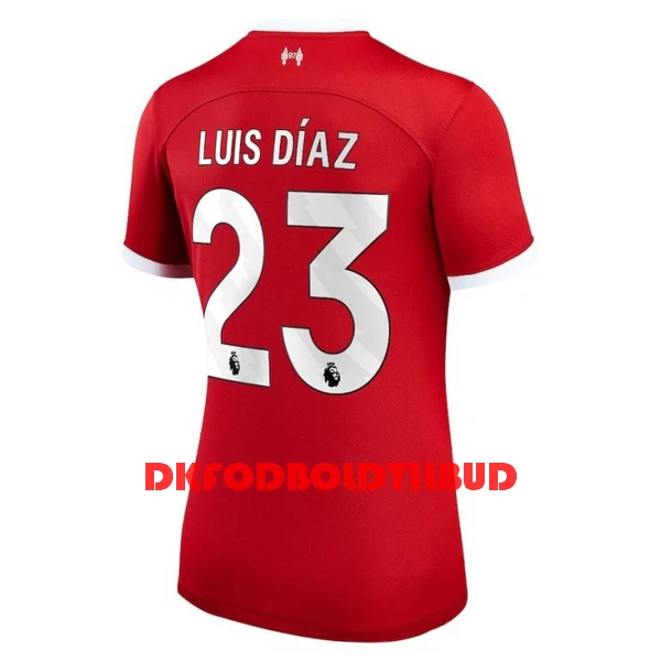 Liverpool Luis Díaz 23 Fodboldtrøje Dame Hjemmebane 23/24