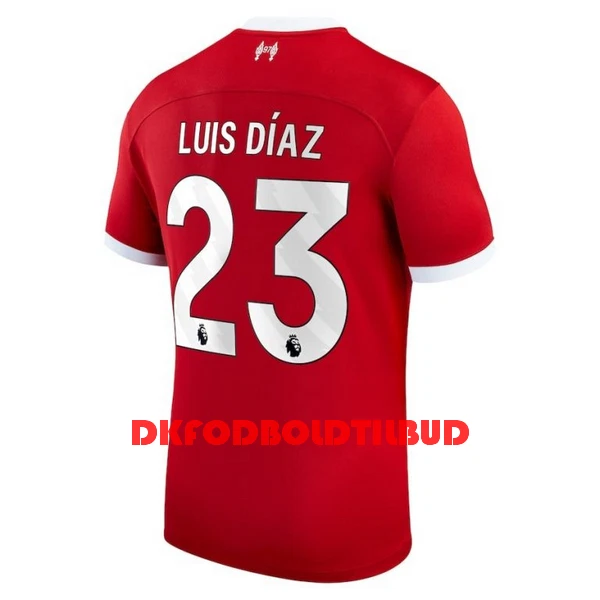 Liverpool Luis Díaz 23 Fodboldtrøje Herre Hjemmebane 23/24