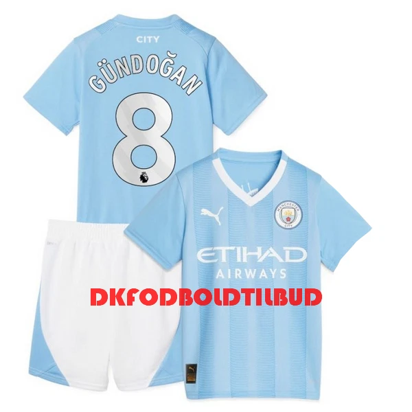 Manchester City Gündogan 8 Fodboldtrøje Børn Hjemmebane 23/24