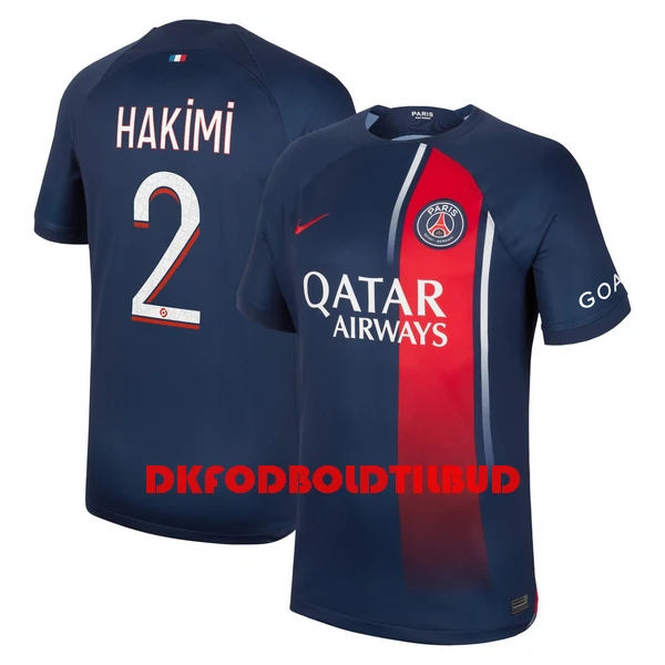 Paris Saint-Germain Hakimi 2 Fodboldtrøje Herre Hjemmebane 23/24