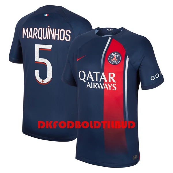 Paris Saint-Germain Marquinhos 5 Fodboldtrøje Herre Hjemmebane 23/24