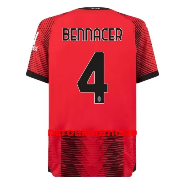 AC Milan Bennacer 4 Fodboldtrøje Herre Hjemmebane 23/24