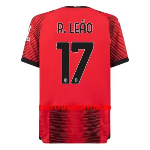 AC Milan R. Leao 17 Fodboldtrøje Børn Hjemmebane 23/24