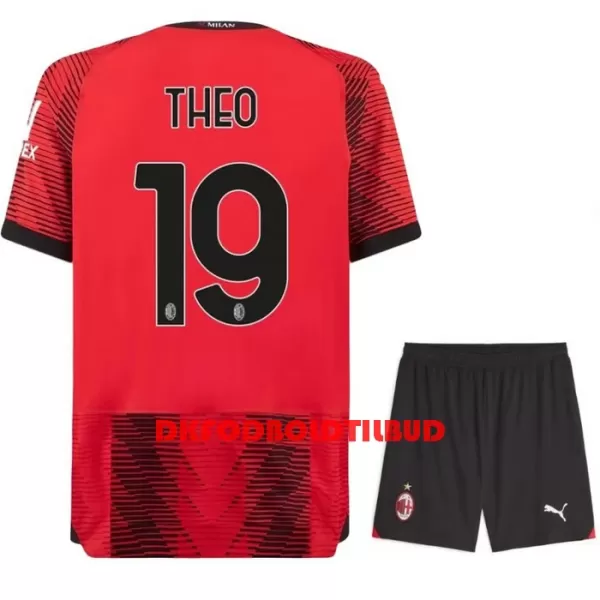 AC Milan Theo 19 Fodboldtrøje Børn Hjemmebane 23/24