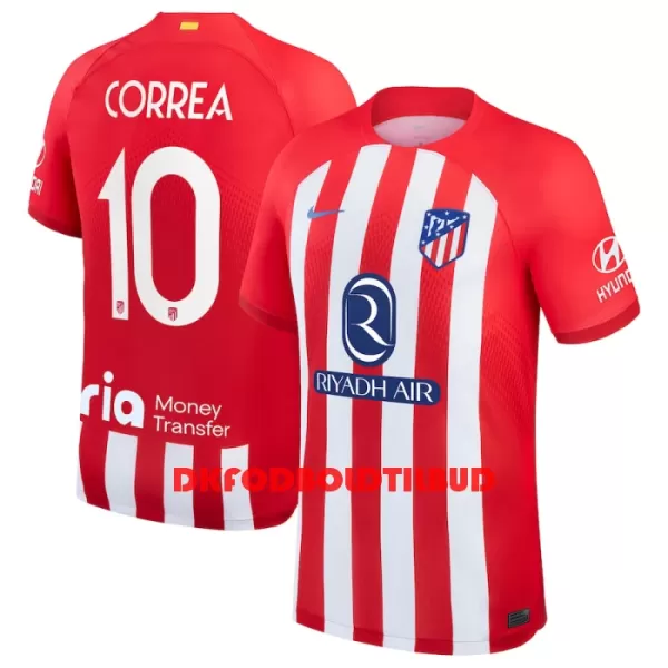 Atlético Madrid Correa 10 Fodboldtrøje Herre Hjemmebane 23/24