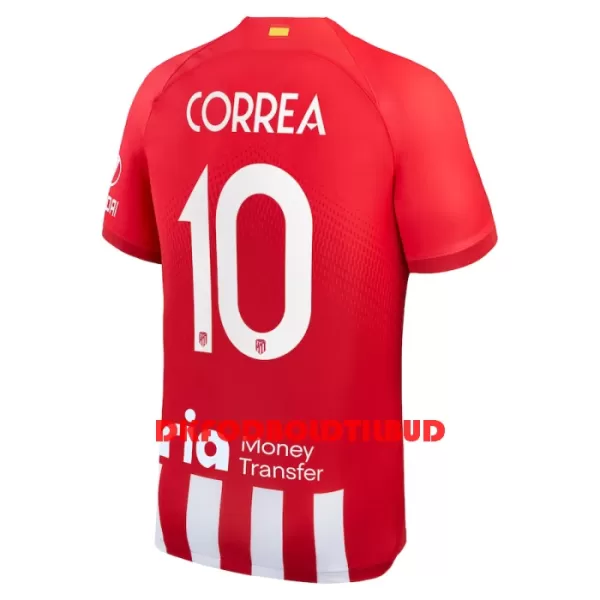 Atlético Madrid Correa 10 Fodboldtrøje Herre Hjemmebane 23/24