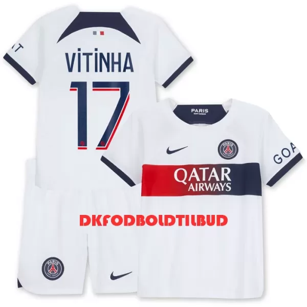 Paris Saint-Germain Vitinha 17 Fodboldtrøje Børn Udebane 23/24