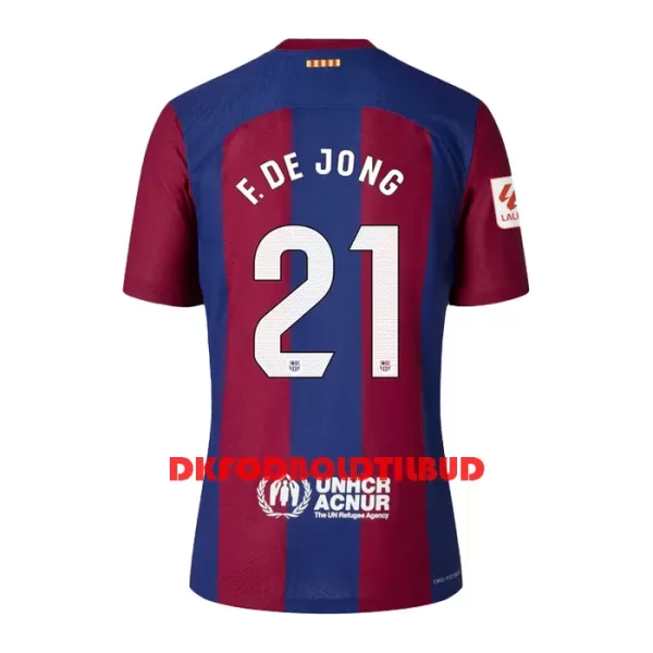 FC Barcelona Frenkie de Jong 21 Fodboldtrøje Børn Hjemmebane 23/24