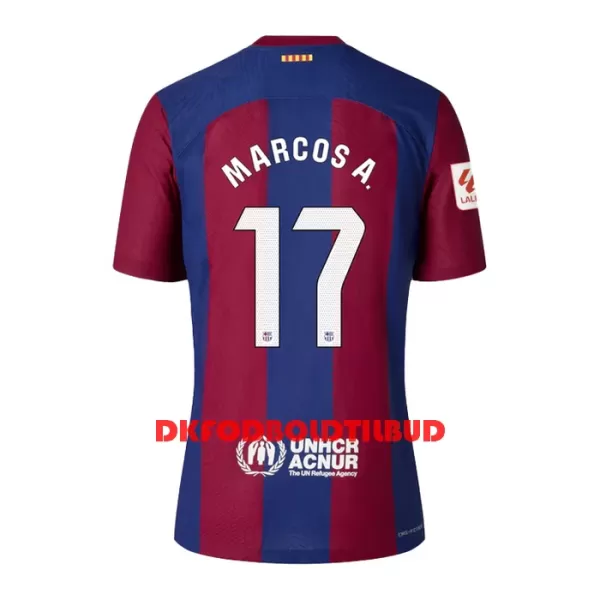 FC Barcelona Marcos A. 17 Fodboldtrøje Børn Hjemmebane 23/24