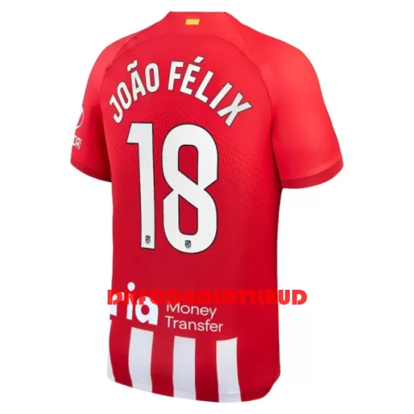 Atlético Madrid João Félix 18 Fodboldtrøje Børn Hjemmebane 23/24