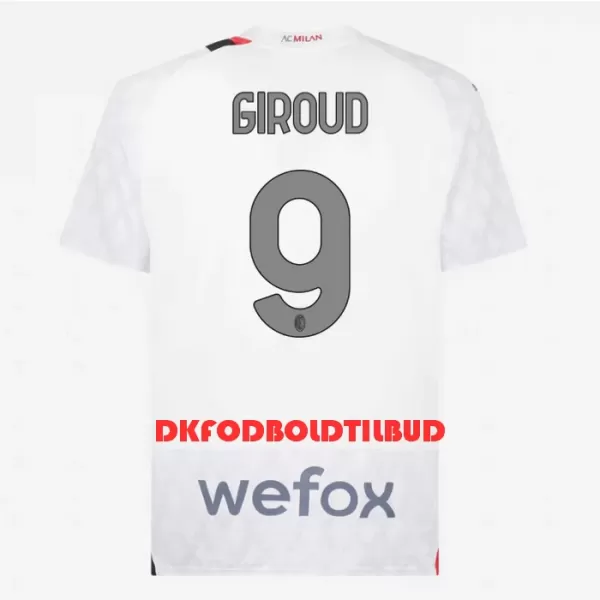 AC Milan Giroud 9 Fodboldtrøje Herre Udebane 23/24