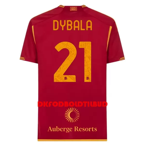 AS Roma Dybala 21 Fodboldtrøje Børn Hjemmebane 23/24