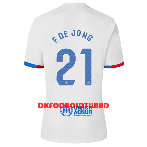 FC Barcelona Frenkie de Jong 21 Fodboldtrøje Børn Udebane 23/24