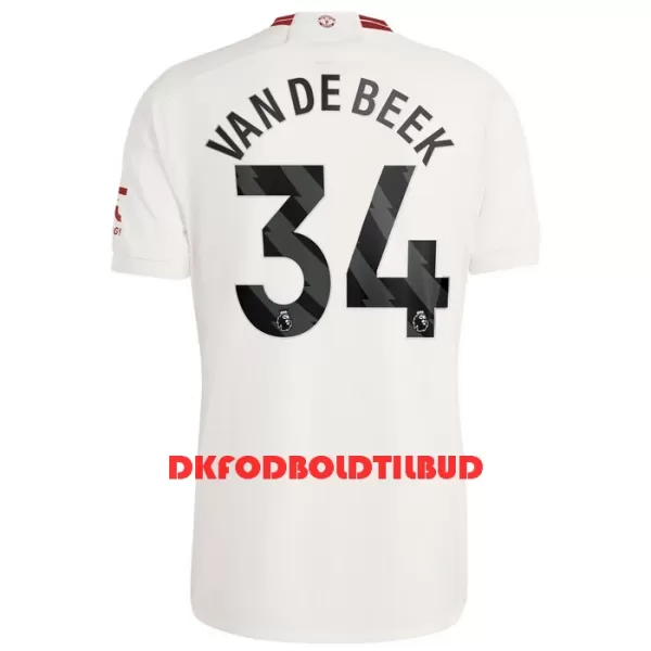 Manchester United Van De Beek 34 Fodboldtrøje Herre Tredje 23/24