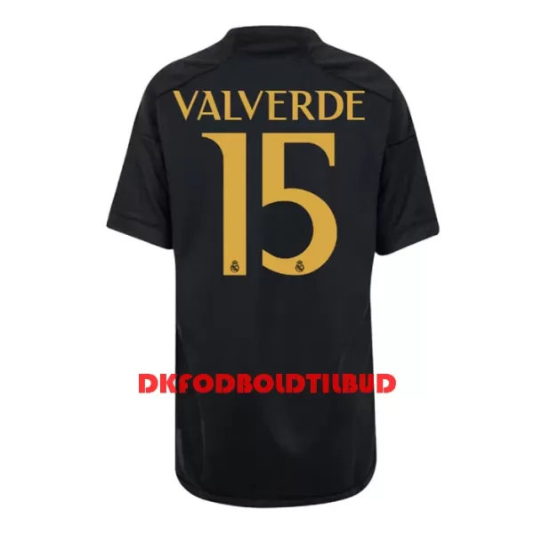 Real Madrid Valverde 15 Fodboldtrøje Børn Tredje 23/24