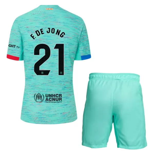 FC Barcelona Frenkie de Jong 21 Fodboldtrøje Børn Tredje 23/24