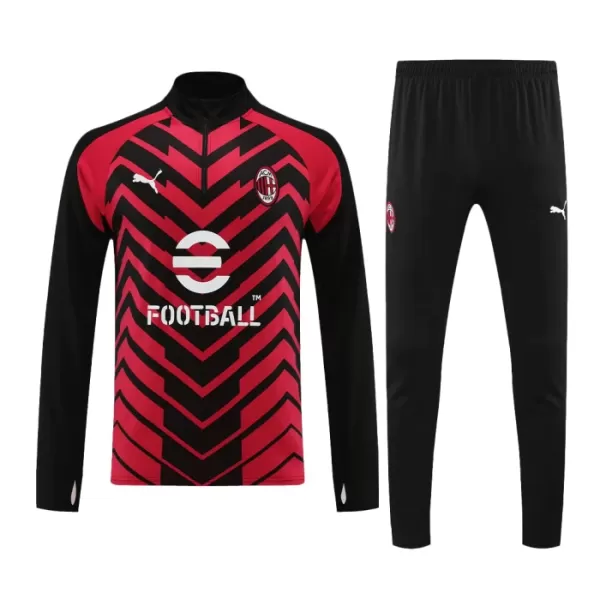 AC Milan Trænings sweatshirt sæt Herre 23/24 Rød sort