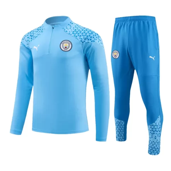 Manchester City Trænings sweatshirt sæt Herre 23/24 Blå