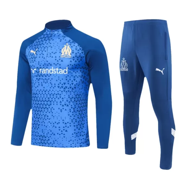 Olympique Marseille Trænings sweatshirt sæt Herre 23/24 Blå