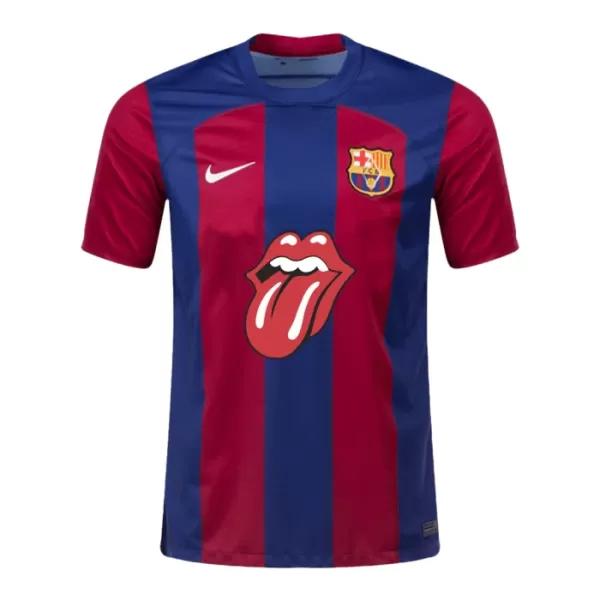 FC Barcelona x Rolling Stones Fodboldtrøje Herre Hjemmebane 23/24 Speciel