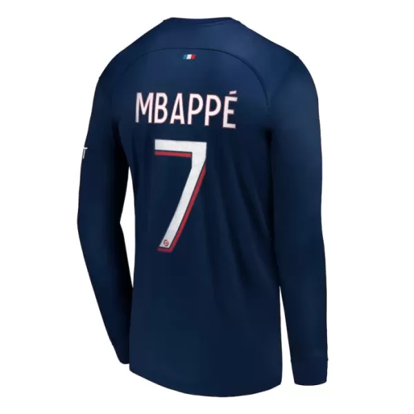 Paris Saint-Germain Mbappé 7 Fodboldtrøje Herre Hjemmebane 23/24 Langærmet