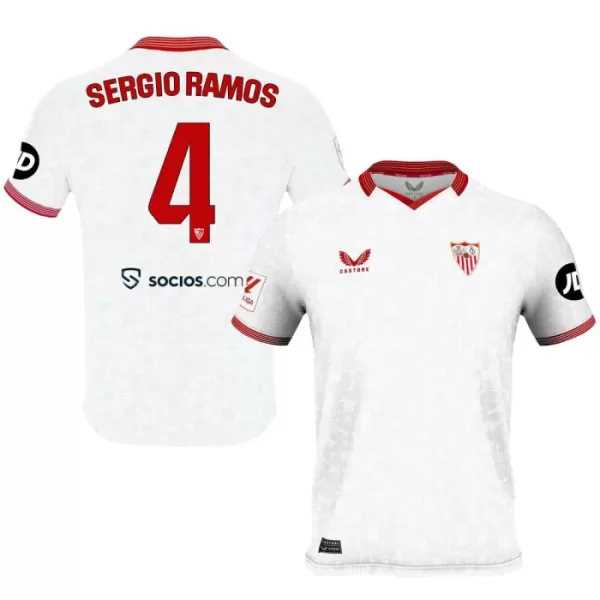 Sevilla FC Sergio Ramos 4 Fodboldtrøje Herre Hjemmebane 23/24