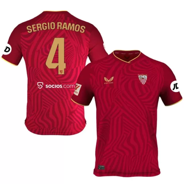 Sevilla FC Sergio Ramos 4 Fodboldtrøje Herre Udebane 23/24