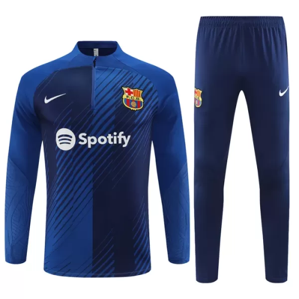 FC Barcelona Trænings sweatshirt sæt Børn 23/24 Blå