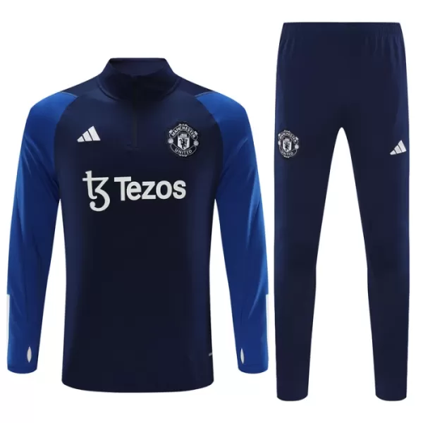 Manchester United Trænings sweatshirt sæt Børn 23/24 Navy