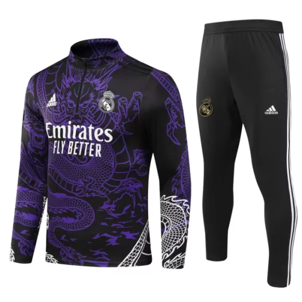 Real Madrid Dragon Trænings sweatshirt sæt Børn 23/24 Lilla