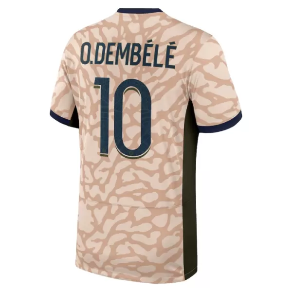 Paris Saint-Germain O. Dembele 10 Fodboldtrøje Herre Fjerde Jordan 23/24