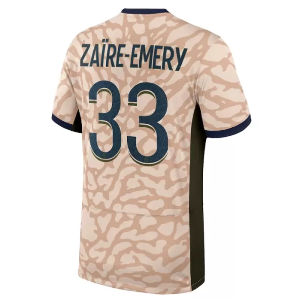 Paris Saint-Germain Zaire-Emery 33 Fodboldtrøje Herre Fjerde Jordan 23/24