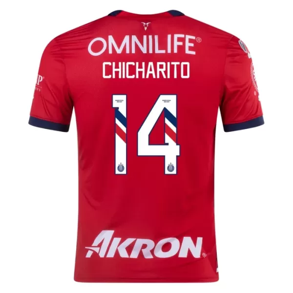 CD Guadalajara Chicharito 14 Fodboldtrøje Herre Hjemmebane 23/24