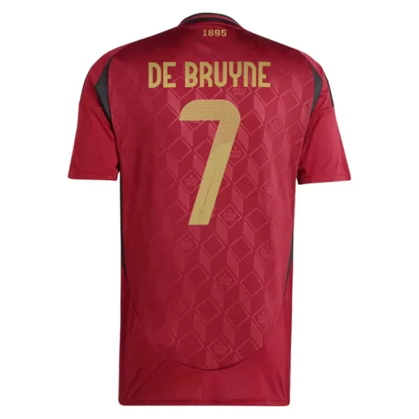 Belgien De Bruyne 7 Fodboldtrøje Herre Hjemmebane EM 2024